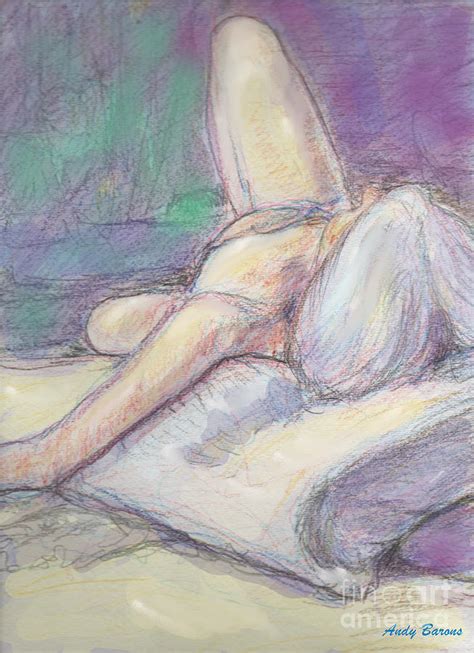 Reclining Female Nude Painting By Andy Barons Pixels