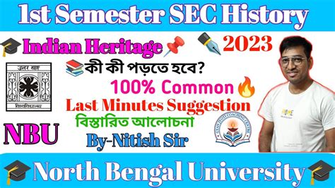 St Semester Sec History Last Minutes Suggestion Nbu Fyugp By