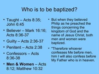 Baptism chart | PPT
