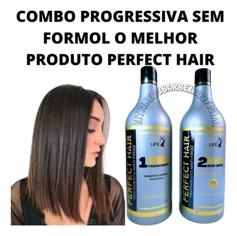 Progressiva Sem Formol Original Alisa Todo Tipo De Cabelo Frete Grátis