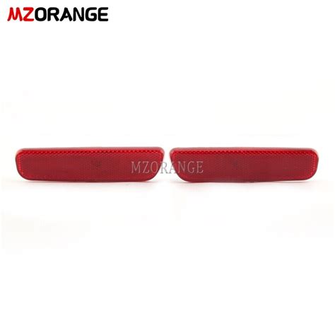 Mzorange Pair Right Left Rear Bumper Side Marker Reflector Light For