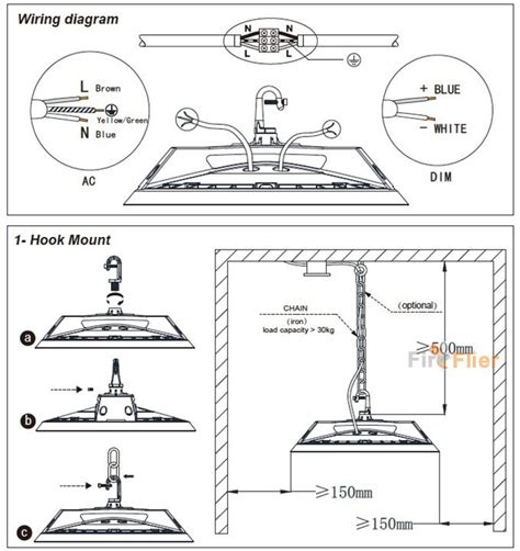 100W LED High Bay Light with Motion Sensor | Fireflier Lighting Limited