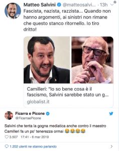 Salvini Fai Tenerezza Ficarra E Picone In Difesa Di Camilleri