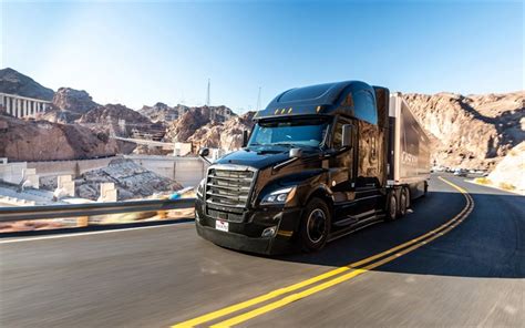 Download Wallpapers 4k Freightliner Cascadia Road 2020 Trucks Lkw