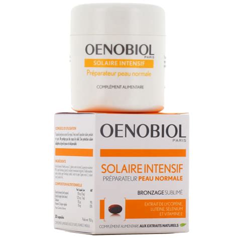 Oenobiol Solaire Intensif Peau Normale Compl Ment Pour Bronzage