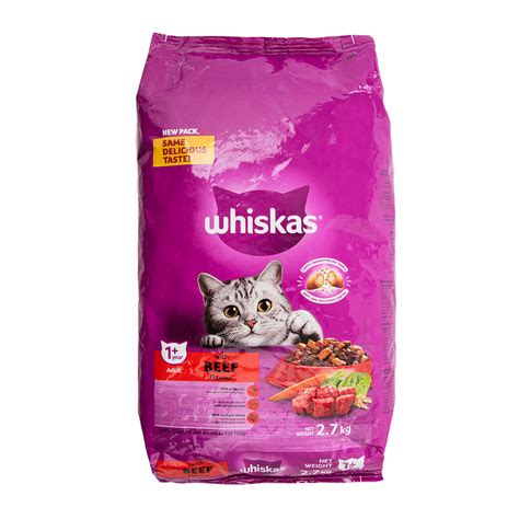 Whiskas Soft Centred Crunchy Cat Kibble With Beef Flavour 27 Kg