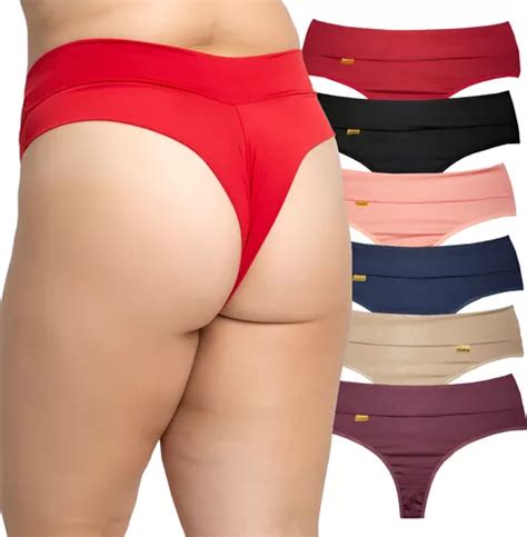 Kit Calcinha Fio Dental Duplo Plus Size Sensual Lingerie Mercadolivre