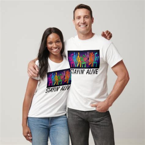 Staying Alive T Shirts Disco T Shirt Zazzle