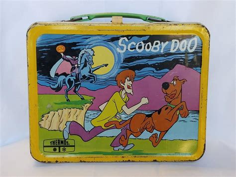 Vintage Scooby Doo Lunch Box w/ Thermos Classic Cartoon Shaggy Scooby Fun Used | #1920405745