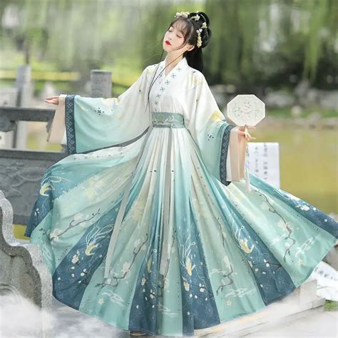 Chinesische Art Frauen Orientalische Vintage Hanfu Kost Me Blumen