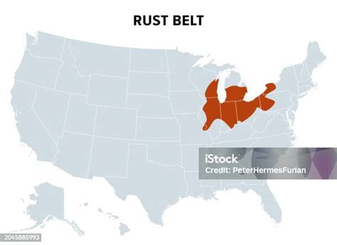 Rust Belt Of The United States Region Of Industrial Decline Political