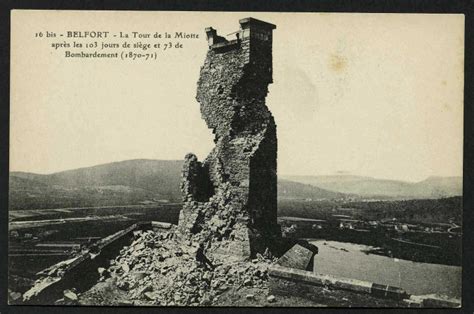 BELFORT la Tour de la Miotte après les 103 jours de siège et 73 de