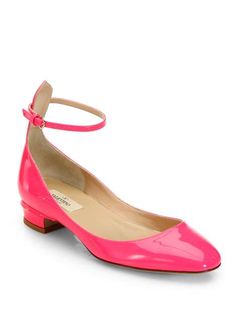 Valentino Patent Leather Tango Pumps In Pink FUCHSIA Lyst