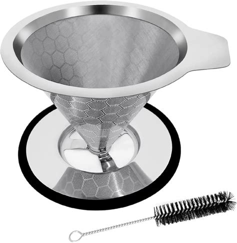 Amazon Lhs Pour Over Coffee Dripper Reusable Coffee Filter Metal