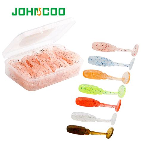 40pcs Pkt AJING Fishing Lure 35mm 0 68g Rockfish Ocean Rock Bait T Tail