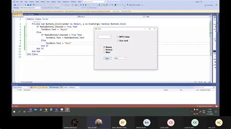 Radiobutton Panel Groupbox Kullan M Visual Basic Youtube