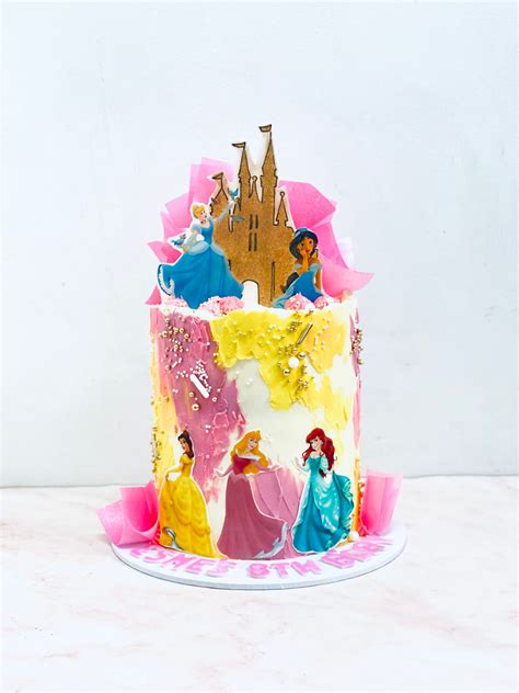 Disney Princesses Birthday Cake Cakewaves