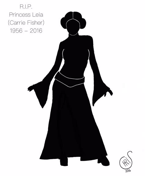 Princess Leia Silhouette At Getdrawings Free Download