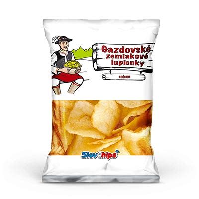 Gazdovské zemiakové lupienky solené SlovChips