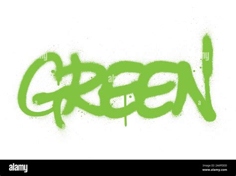 graffiti green word sprayed in green over white Stock Vector Image ...