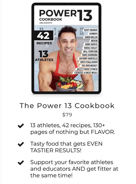 Coach Greg has officially released his “Power 13 Cookbook”. : r ...