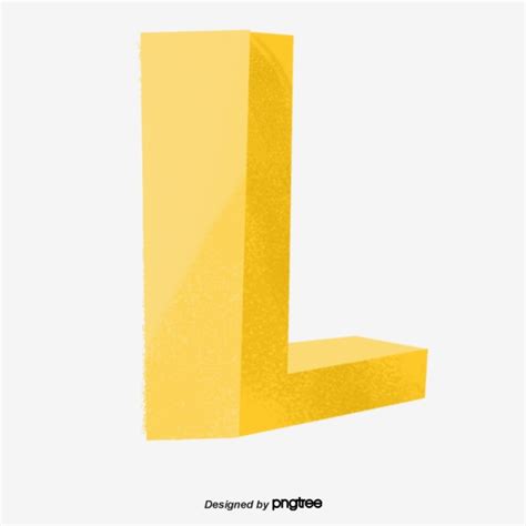 Letter L Hd Transparent, A Yellow Letter L, Yellow, Stereoscopic Style ...