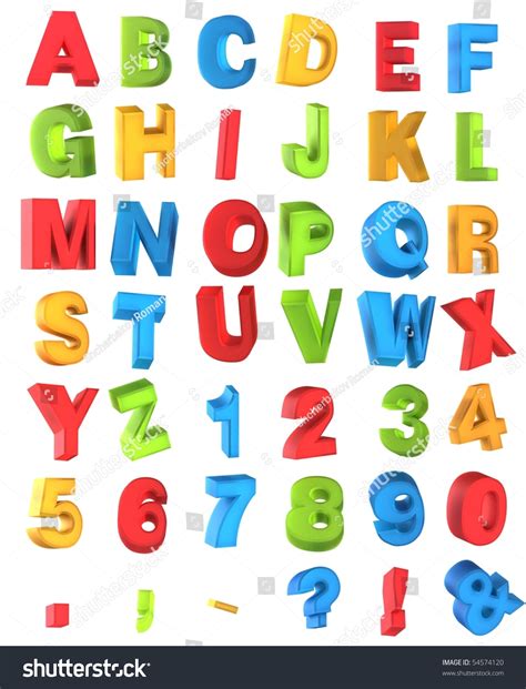 Multicolor Alphabet Imagen De Archivo Stock Shutterstock