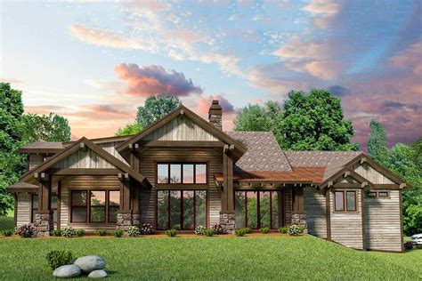 Rugged Craftsman Home Plan With Vaulted Great Room 85262ms Architectural Designs House