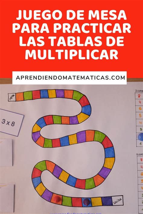 Juego De Mesa Para Practicar Las Tablas De Multiplicar Artofit