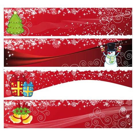 Festive christmas banner vector Free Vector / 4Vector