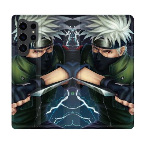 Housse Cuir Portefeuille Samsung Galaxy S Ultra Manga Naruto Kakashi