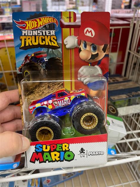 Mattel 風火輪大腳車 娛樂系列 瑪利歐 Hot Wheels 合金車 小汽車 正版 美泰單售 家具及居家用品 戶外家具在旋轉拍賣