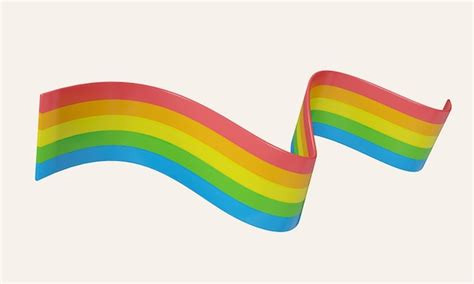 Premium Psd D Waving Rainbow Lgbt Flag Or Transparent Background Symbol Of Lgbt Gay Pride