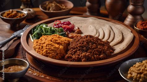 injera Stock Illustration | Adobe Stock