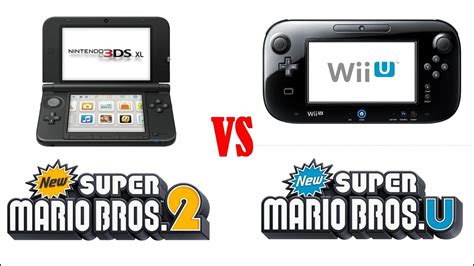 New Super Mario Bros 2 Vs New Super Mario Bros U Gameplay Video 3ds Xl Vs Wii U Youtube