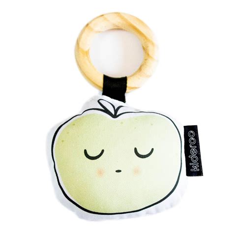 Baby Soft Apple Plush Rattle For Kids by Kideroo - Kideroo