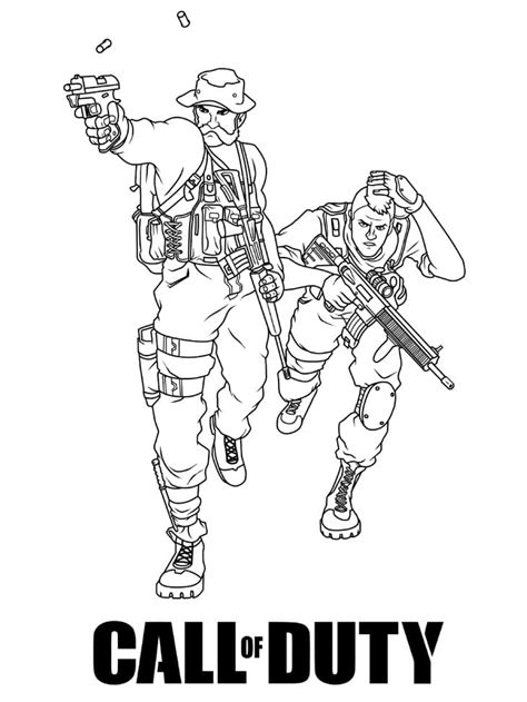 Coloriage Soldats de Call of Duty télécharger et imprimer gratuit sur