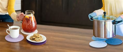 Amazon Cotton Thread Weave Potholders And Trivets Stylish Coasters Hot Pads Hot