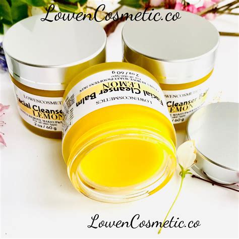 Facial Cleanser Balm Lemon Cleansing Facial Balm Makeup Etsy