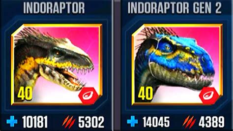 Hard Battle Indoraptor Vs Indoraptor Gen 2 Jurassic World The Game Youtube