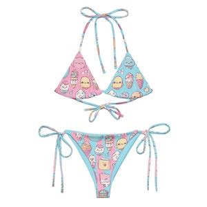 Kawaii Cuties Recycled String Bikini Size Xs Xl Etsy