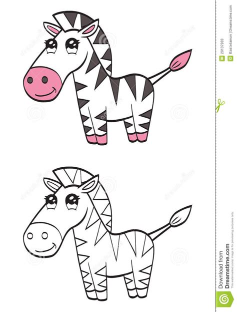 Zebra Drawing For Kid at PaintingValley.com | Explore collection of Zebra Drawing For Kid