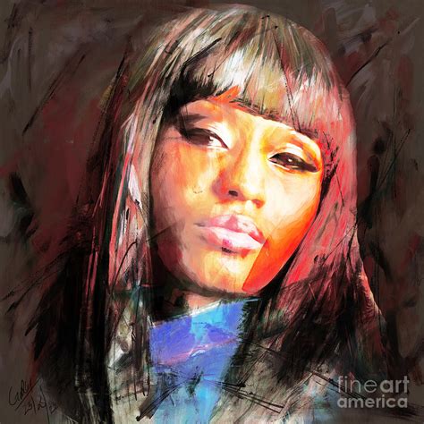 Nikki Minaj Painting By Gull G Fine Art America