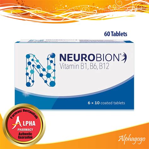 Neurobion Vitamin B1 B6 B12 60 Tablets Exp032025 Shopee Malaysia