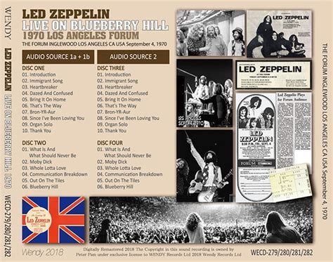 LED ZEPPELIN LIVE ON BLUEBERRY HILL 1970 9CD WENDY Lighthouse