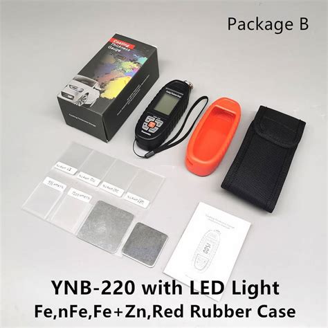 YNB-220 LCD Light Car Paint Tester Thickness Meter Coating Car ...
