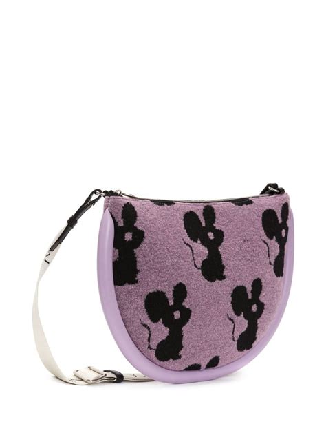 Jw Anderson Medium Bumper Moon Crossbody Bag Purple Farfetch