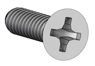 31655 Screw 6 32 X 375 Flat Phillips 100 Degree Countersink SS