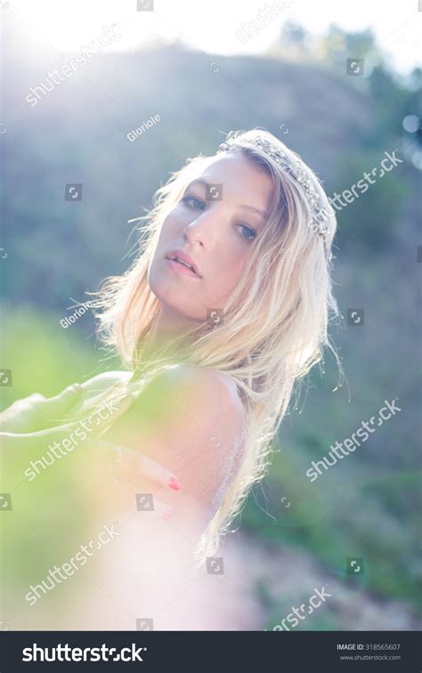 Sexy Lady Naked Shoulders On Blurred Stock Photo Shutterstock