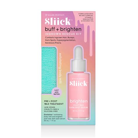 Sliick By Salon Perfect Buff And Brighten Ingrown Rescue Kit